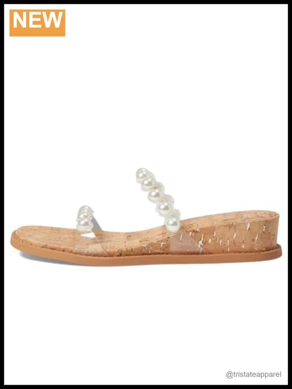 Anne Klein Blair Women's Sandal Wedge Heel Slip On Open Toe Single Strap